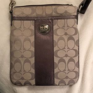 Coach grey Messenger Crossbody